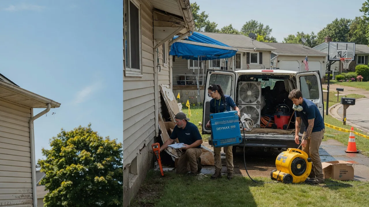 Ceiling Leak Cleanup in Cameron, OH near me